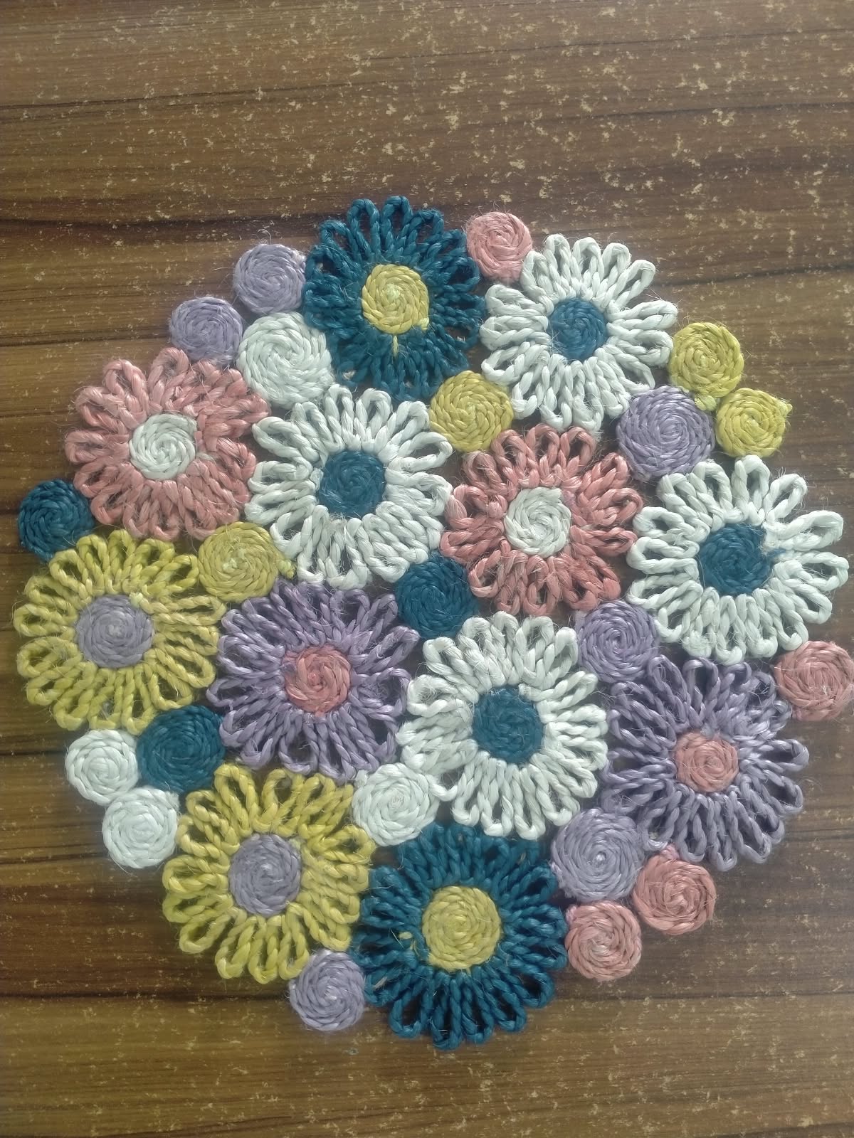 Jute Flower Placemat